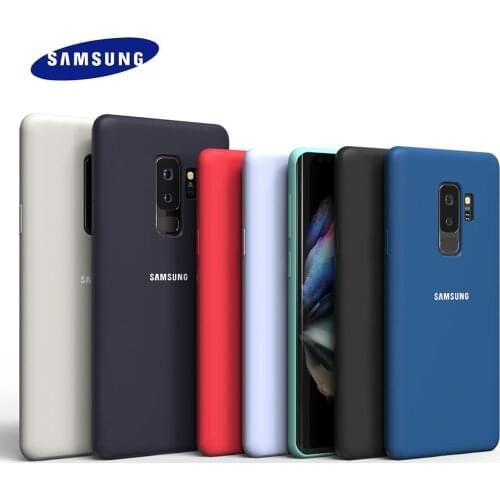 Samsung Galaxy S9Plus S9 Case Liquid Silicone Cover TPU Silky Soft-Touch Finish Back Protective Phone Shell