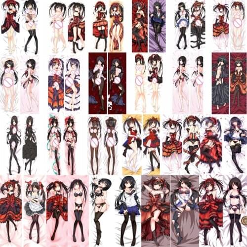Coscase 2020-April Upddate Anime DATE A LIVE Tokisaki Kurumi Nightmare Dakimakura Pillow Cover Case Hugging Body Pillowcase