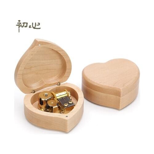 Wooden music box, Valentines Day gift, send boyfriend girlfriend girl gift, creative birthday gift romance free shipping