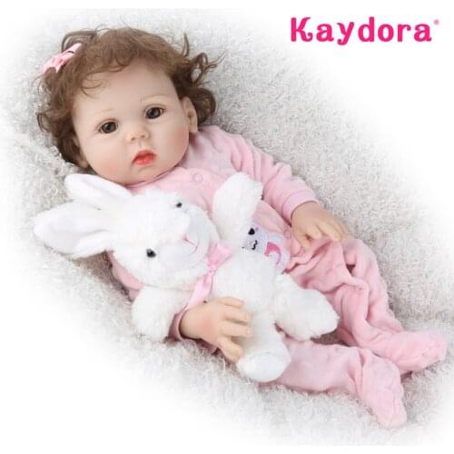 Kids Play Toys 48cm Full Silicone Reborn Baby Dolls 18 inch Alive Bebe Bath Playmate Adorable Infant Toddler Child Birthday Gift