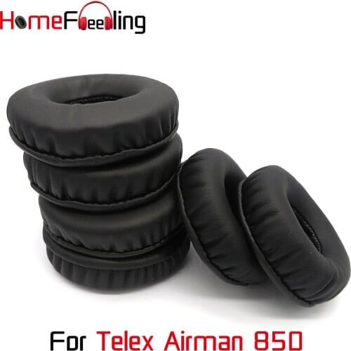 Homefeeling Ear Pads For Telex Airman 850 Earpads Round Universal Leahter Repalcement Parts Ear Cushions