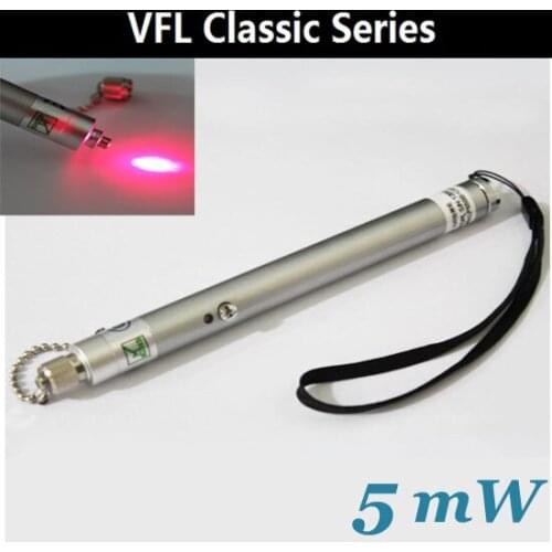 Classic Series Enough Power 5mW VFL Visual Fault Locator Red Laser Light Pen Fiber Optic Cable Tester 5KM Range, VFL5A