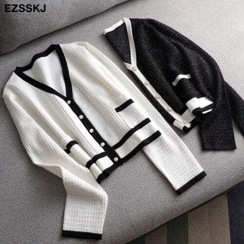 Bling crop top solid loose Sweater knit cardigans jacket coat new women sweater spring autumn cardigan jacket coat outwear