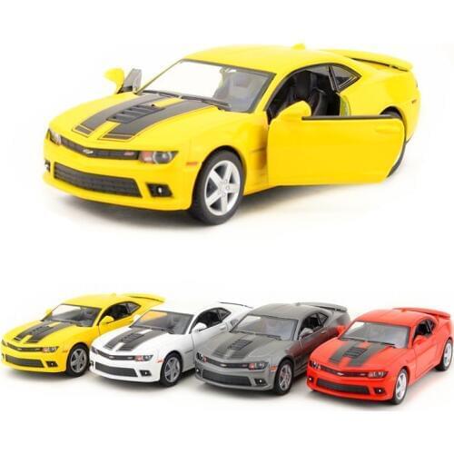 KINSMART Die-Cast Metal Model/1:38 Scale/2014 Chevrolet Camaro Racing Car toy/Pull Back for childrens gift or collection