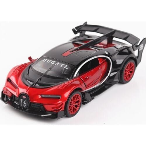New Styles 1/32 Scale Diecast Car Model Bugatti GT Veyron Car Toys With Light and Sound for Childrend Gifts