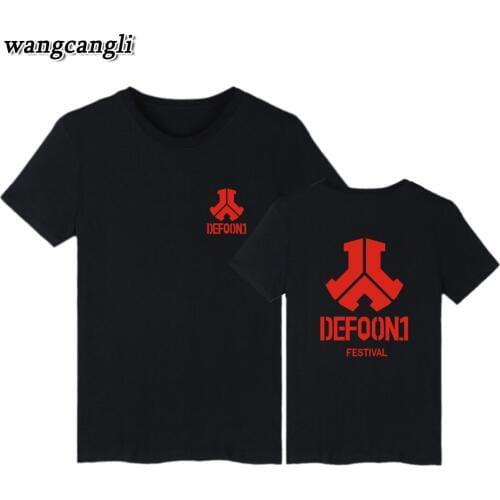 Wholesale t shirt plus size fashion DEFQON 1 street hip hop tshirt t-shirt hardstyle streetwear clothing t shirts tops homme