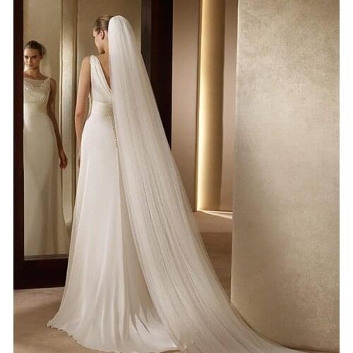 The veil is 3 meters long section of monolayer double layer three layer soft net church wedding bride veil with comb tail