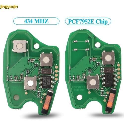 Jingyuqin Remote Car Key Circuit Board 434MHZ PCF7952E Chip For Renault Clio Scenic Kangoo Megane 2/3BTN Electronics