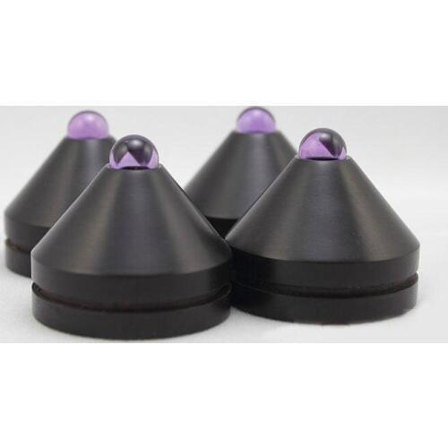 33MM 4PCS ebony blackwood speaker amplifier shock spikes with audio shock absorber Amp cone speaker pad