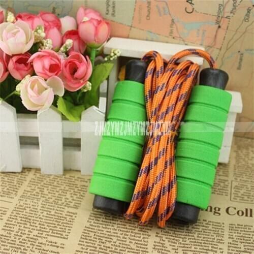 250 Pcs/ Lot 2.1M Adult Children Student sporting goods sponge handle rope skipping fitness male and female weight loss students