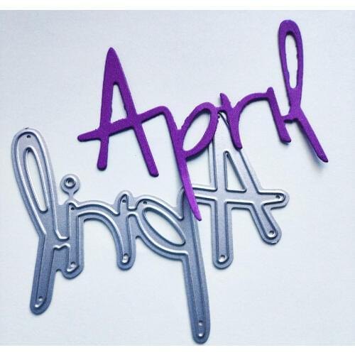 Die Cutting dies Sitting April metal craft paper die Scrapbooking/DIY Embossing mould Easter New Year