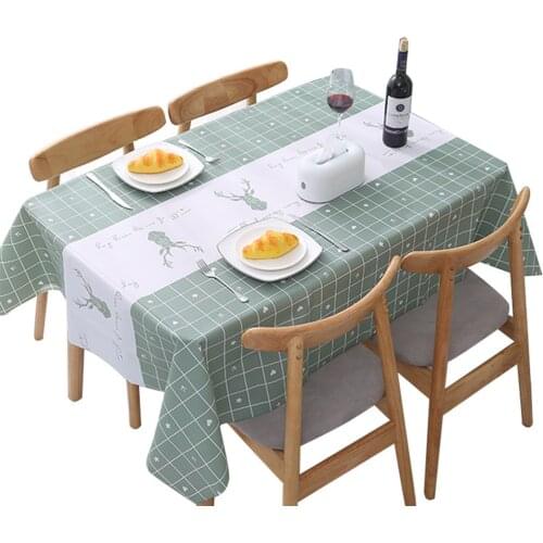 Waterproof And Oil Proof PVC Table Cloth, Rectangular Tablecloth Tapete Kitchen Decorative Dining Table Cover Picnic cloth