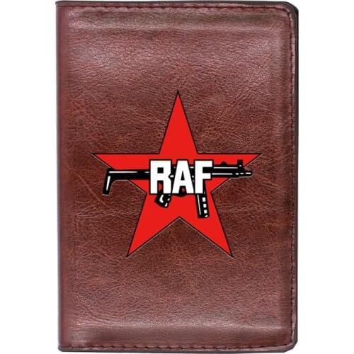 High Quality Leather Vintage Royal Air Force Printing Travel Passport Cover ID Credit Card Case