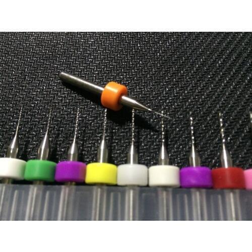 10pcs Diameter 3.175mm, 0.1mm to 1mm PCB mini drill Bit tungsten steel carbide for print circuit board cnc drill Bits Machine