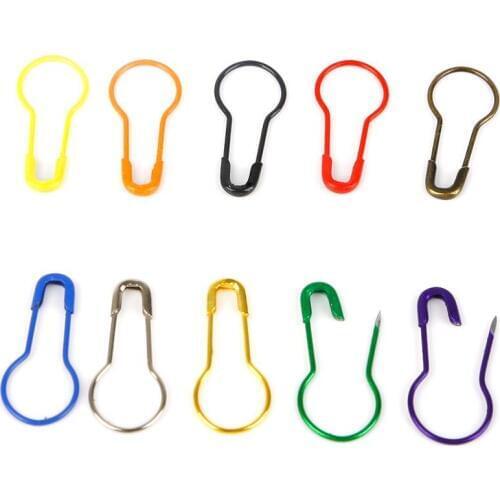 100Pcs/lot Gourd Pin Locking Stitch Marker Hangtag Safety Pins Clips Marker Tag DIY Sewing Tools Needle Clip Crafts Accessories