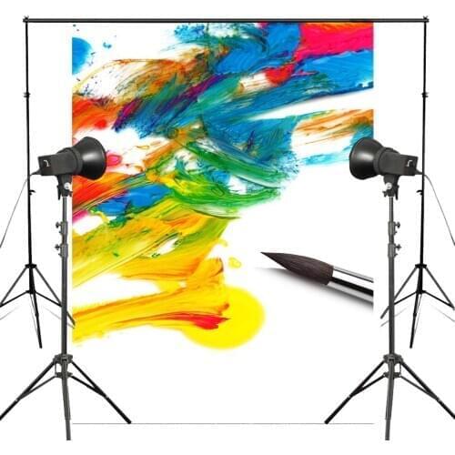 5x7ft Colorful Ink Painting Photography Backdrop Brush Background Art Photo Studio Backdrop