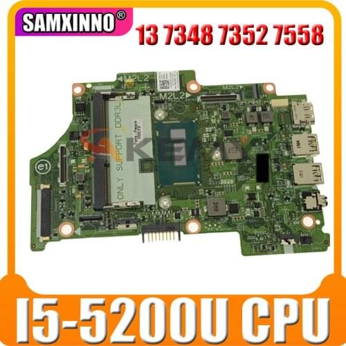 Akemy For Dell Inspiron 13 7348 7352 7558 Laptop Motherboard CN-07166J 07166J 7166J 13321-1 SR23Y I5-5200U DDR3L 100% Tested