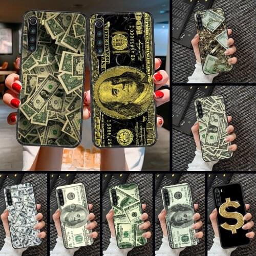 Money Dollars Phone case For Xiaomi Redmi Note 7 7A 8 8T 9 9A 9S 10 K30 Pro Ultra black tpu bumper soft back fashion hoesjes