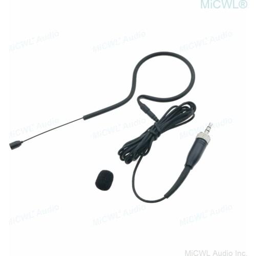 Black Single earset Headset Microphone For Sennheiser EM100 Wireless HeadMic BeltPack System All-Directional Mics