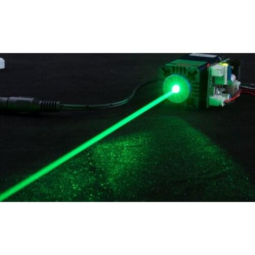 Pure green 100mW 520nm Green laser module/continuous working/good cooling/focus adjustable