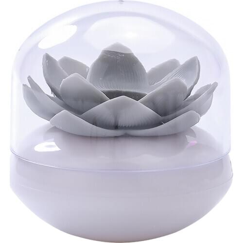 Flower Design Cotton Swab Holder Storage Container Toothpicks Organizer Tube with Dust Cover