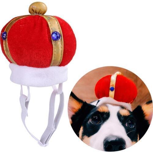 Legendog Pet Hat Creative Lovely Funny Velvet Crown Shape Dog Cap Cat Hat For Pet Hair Accessories Pet Dress Up Supplies