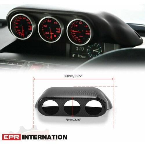For 2010+ Impreza WRX STI VA VM PRO Style Carbon Fiber Triple gauge pod 60mm RHD(Also fit Levorg VM/ Forester SJ GJ/ Impreza GP)