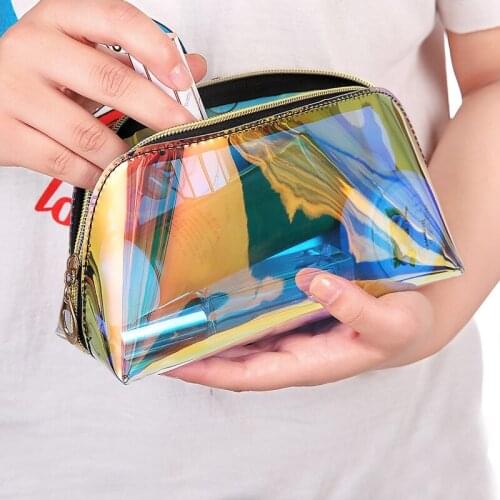 Travel Portable Woman Cosmetic Bag Waterproof Color Changing Cosmetic Storage Bag Toiletries Bag Female Outdoor Makeup Organizer