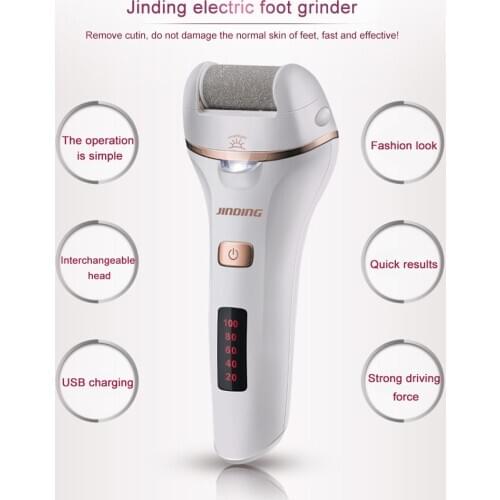 Electric Foot File Grinder Hard Cracked Dead Skin Callus Remover Pedicure Tools Pedicure Bathroom Products Foot File