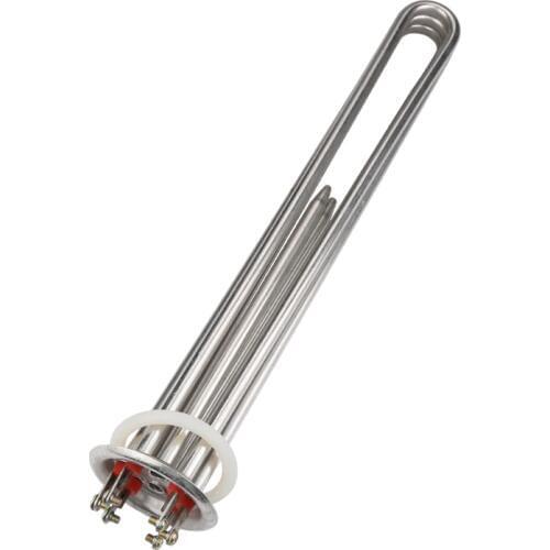 Isuotuo 12kw 3U Electric Water Heater Tube Heating Element for Water Boiler/Heater 304 Stainless Steel 63mm cap 380v