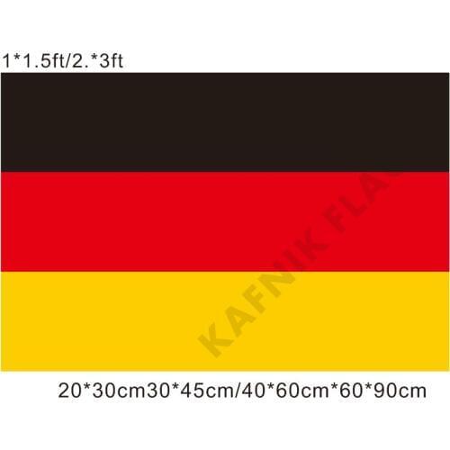 KAFNIK,free shipping 20*30cm/30*45cm/40*60cm/60*90cm small flags Germany Flag for Countries World Event Decorative Flags