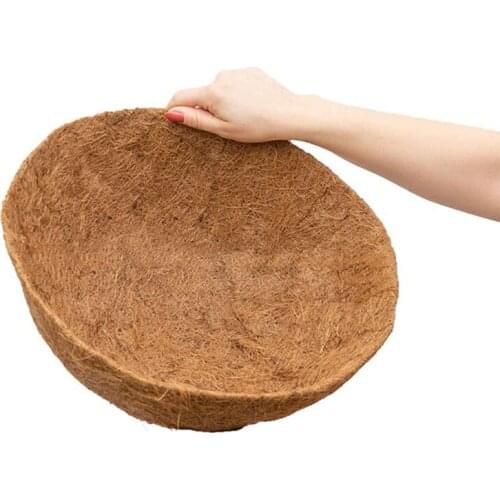 Flower Basket Coconut Fiber Mat Multifunctional Large Capacity Replacement Liner for Balcony Courtyard Garden TN88