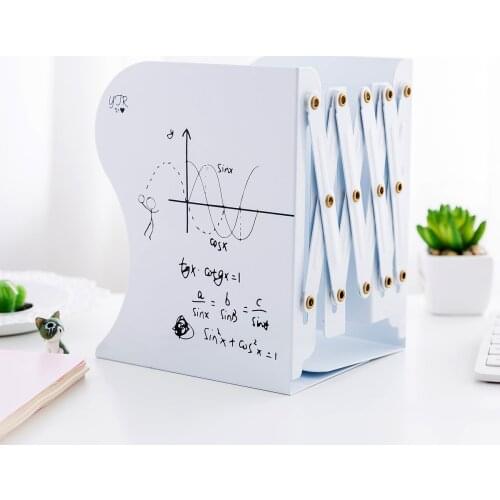 Creative Metal Bookshelf Student Arrange Books Stand Stationary Office Desktop Organizer Document Book Holder