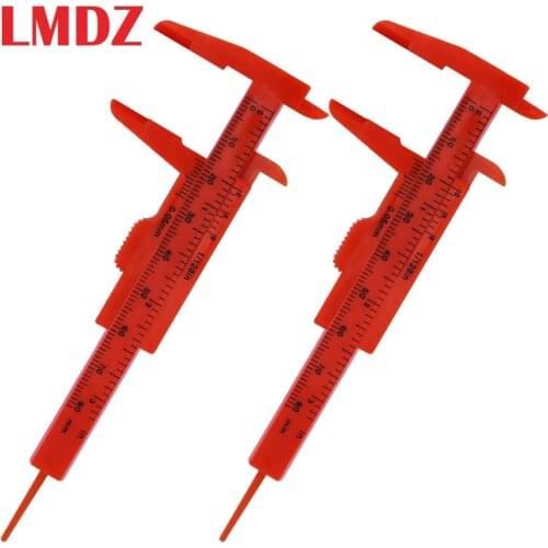 LMDZ 2Pcs Sliding Gauge Measuring Ruler Experimental Measurement Student Caliper Multifunction Plastic for DIY Sewing Supplies