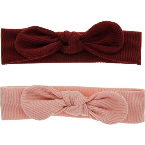 Cute Baby Girl Headbands Knitted Newborn Baby Bows Haarband Turban Infant Head Bands Hairbands For Kids Girls Hair Accessories