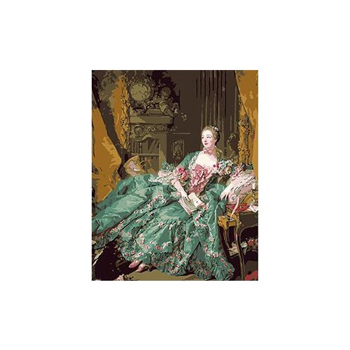 MaHuaf-X958 Europe Honor lady hand painted canvas oil painting by numbers digital coloring by numbers on canvas for home decor