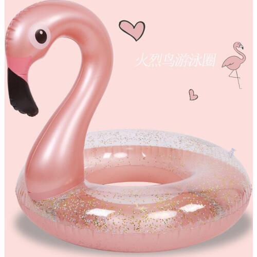 Inflatable Swimming Ring Adult Flamingo Children Pool Float Swimming Circle Life Buoy Raft Kid Summer Swimming Water Pool Toys