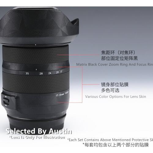 Lens Skin Decal Sticker Wrap Film For Tamron 17-35mm f2.8 Canon Mount Anti-scratch Protector Cover Case