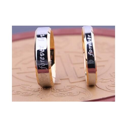 Never fade engagement Ring Lettering forever Love letter jewerly accessories Women & Men wedding Couple Rings