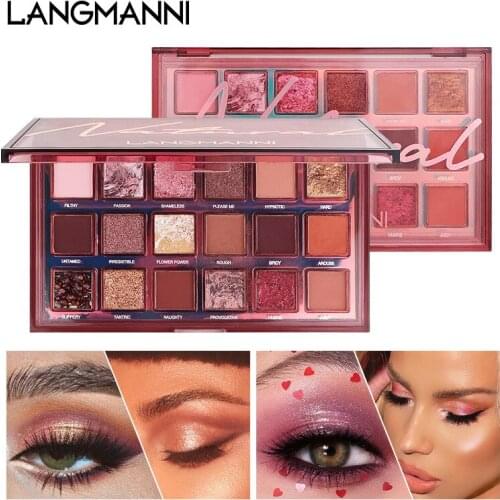 18-color Eyeshadow Palette Long Lasting Matte Pearl Glitter Powder Dream Earth Color Multi-color Eyeshadow Palette Eye Shadow