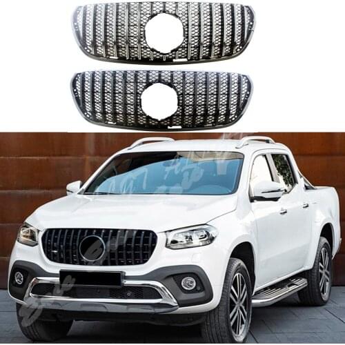 Front Racing Facelift Bumper Grille Upper Grill Cover For Mercedes-Benz W470 X-CLASS GT Mesh