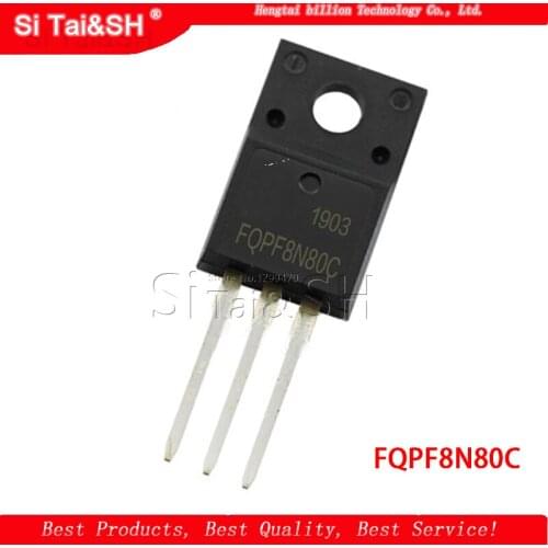 10PCS Field effect transistor FQPF8N80C P8NK80ZFP 08N80C3 TO-220F