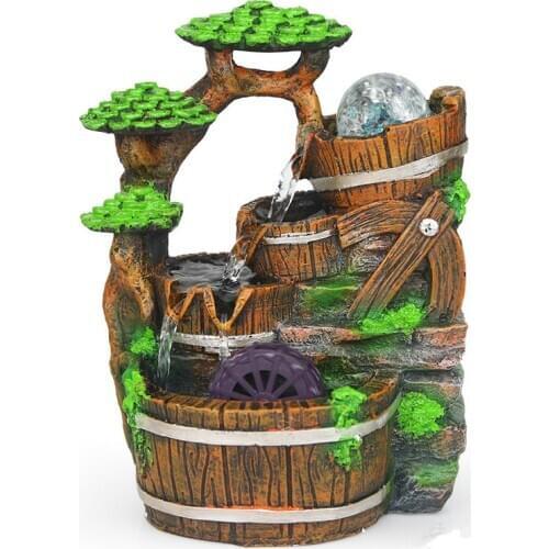 Transhipped ball water features dog indoor bonsai humidifier fountain resin decoration