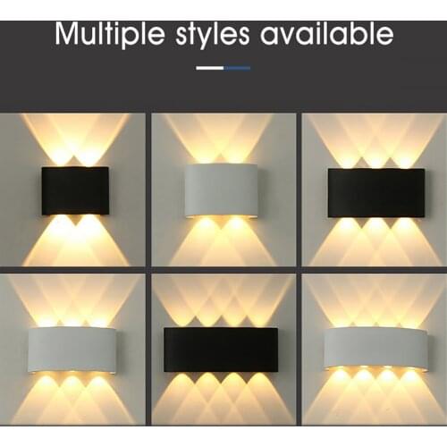 Modern Led Wall Light Living Room Wall Decorations IP65 Aluminum Wall Light Nordic Style Waterproof Bathroom Lighting Wall Lamp