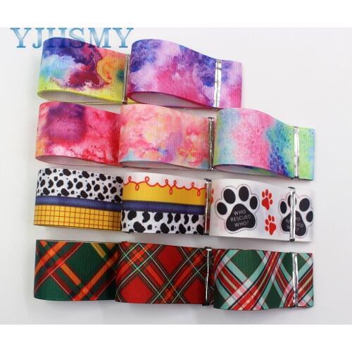 YJHSMY I-19809-1873,38mm 5yards Color thermal transfer ribbon, DIY bow cap accessories and decorations