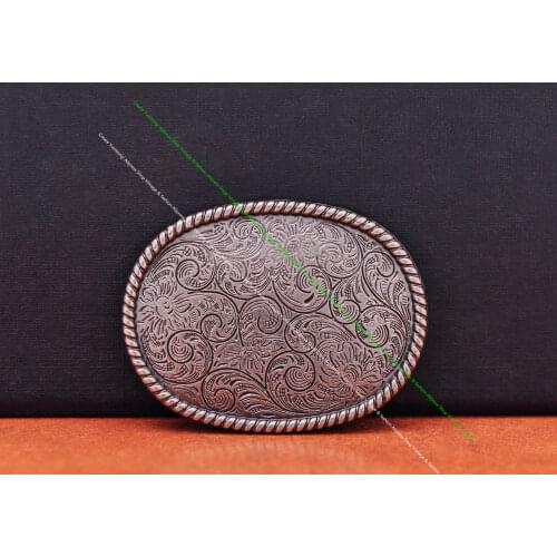 10X 42*32MM Big Antique Silver Western Rope Side Flower Engraved Leathercraft Belt Oval Conchos Button Screw Back