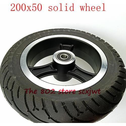 200x50 ElectricScooter solid TyreWith Wheel Hub 8inch Scooter tire Aluminium Alloy rims solid Tire Electric Vehicle solid wheel