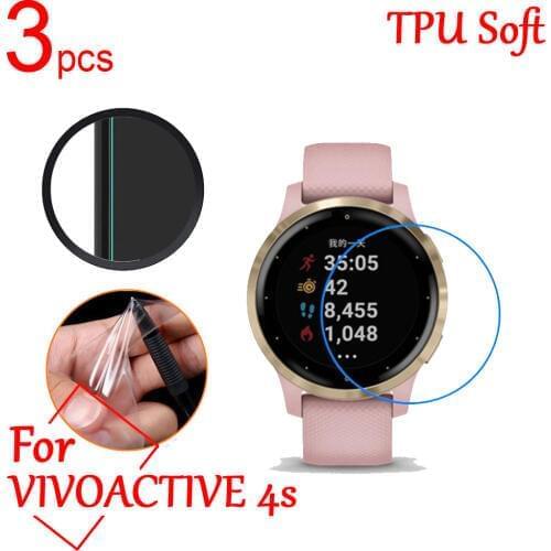 3pcs/lot Ultra Clear TPU Soft LCD Full Screen Protectors Film Cover for Garmin Vivoactive 4/4S VENU Band Sports Smart Watch