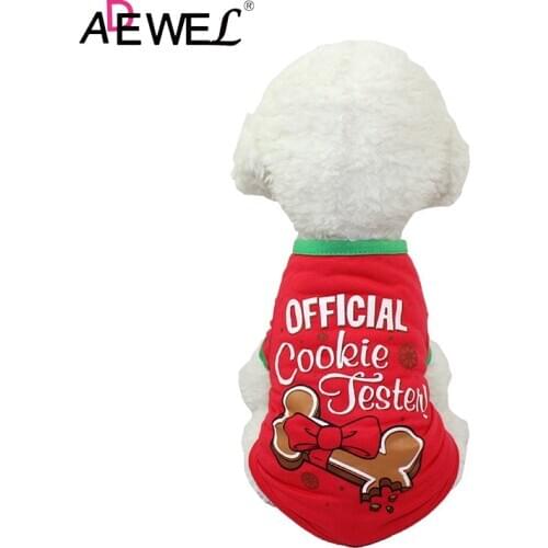 ADEWEL Christmas Bone Print Cosplay Dog Clothes Roupa Cachorro Honden Kleding Ropa Para Perros Plus Size Dogs Costume XS-XL