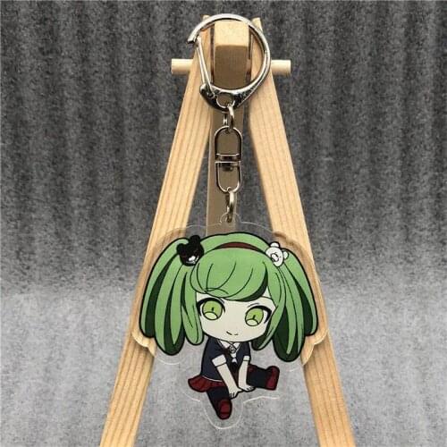Danganronpa V3 Acrylic Keychain Enoshima Junko Keyring Acrylic Figure Keyring Pendant Cosplay Chains Collection Model Toy